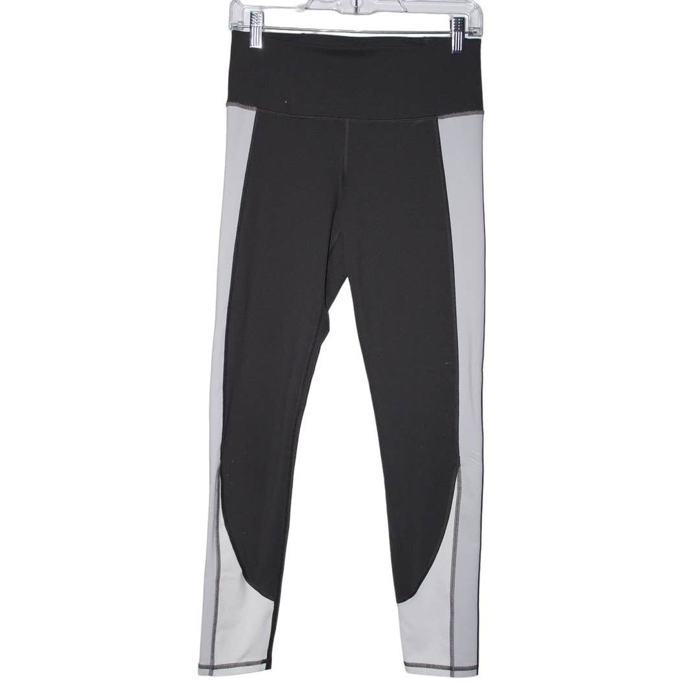 Under Armour Women's HeatGear Grey White Hi-Rise legging 1357355-010 Size Medium